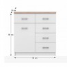 Komoda TOPTY typ 12 1D4S