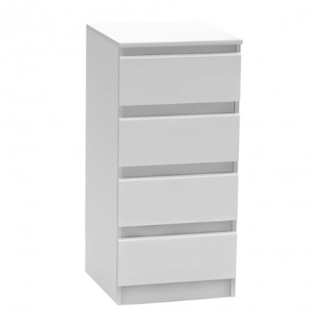 Komoda HANY 009, farba dreva: biela