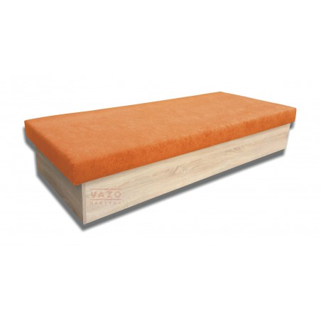 Váľanda JANA - Poťah: Vento 36 oranžová/Dub sonoma