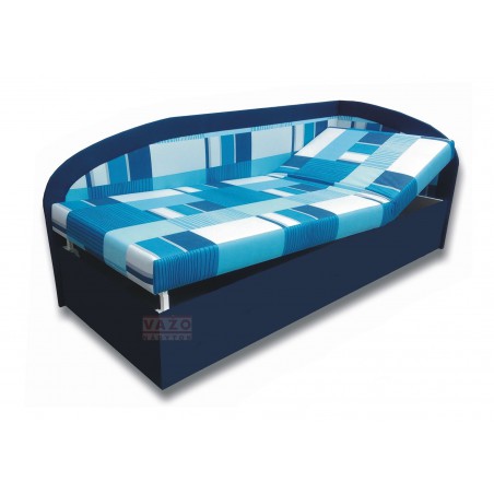 Váľanda KAMILA - pravá strana, poťah: Nela 4/Falcone 80 tmavomodrá