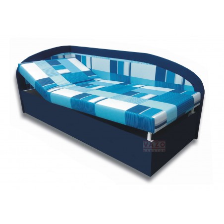 Váľanda KAMILA - ľavá strana, poťah: Nela 4/Falcone 80 tmavomodrá