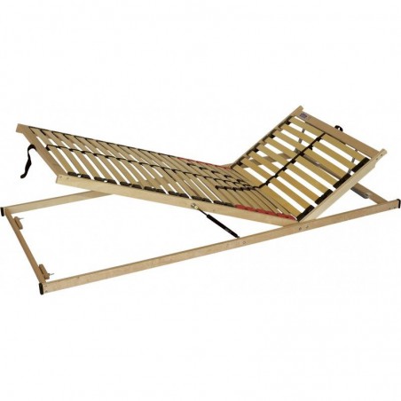 Posteľ ZOJA - polohovateľný lamelový rošt - výklop od nôh