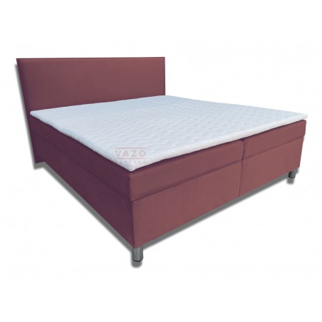 Posteľ MONIKA - Velvet 006 bordovohnedá