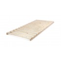 Posteľ STELA (bez matracov, s roštami a úložným priestorom) - drevený latkový roš - výklop zboku