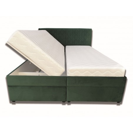 SANDRA - poťah: Magic Velvet 2225-P137+2225 - zpredu otvorená s matracom