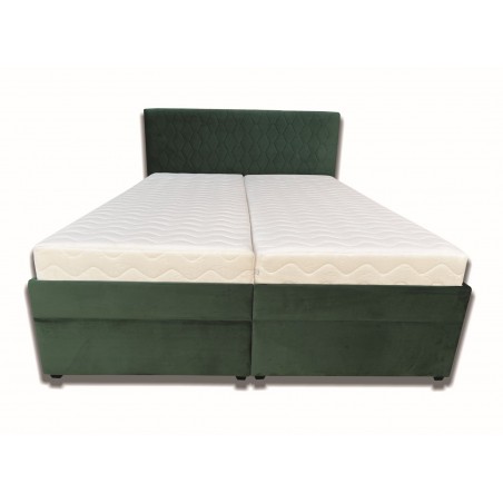 SANDRA - poťah: Magic Velvet 2225-P137+2225 - zpredu s matracom