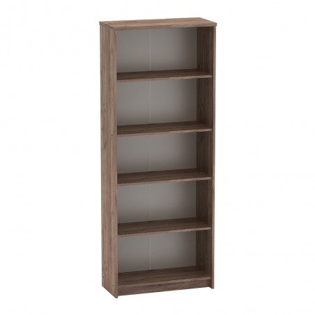 Kancelársky nábytok JOHAN 2 NEW - 04 regál, Kraft dunkel/Biela