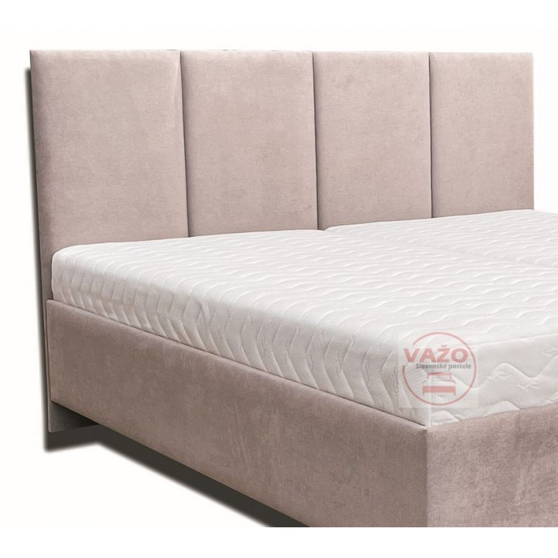 Posteľ LINDA - poťah: Enjoy new 3 hnedastá - detail záhlavia