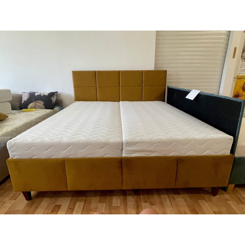 Moderná posteľ LUJZA s veľkým úložným priestorom, kvalitným čalúnením