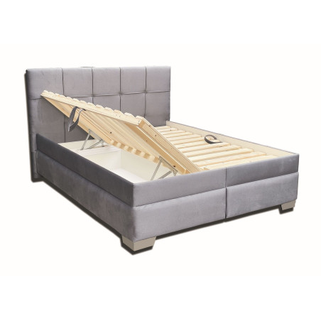 Celočalúnená posteľ, úložný priestor, záhlavie 115 cm,výška sedu 62 cm