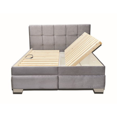 Celočalúnená posteľ, úložný priestor, záhlavie 115 cm,výška sedu 62 cm