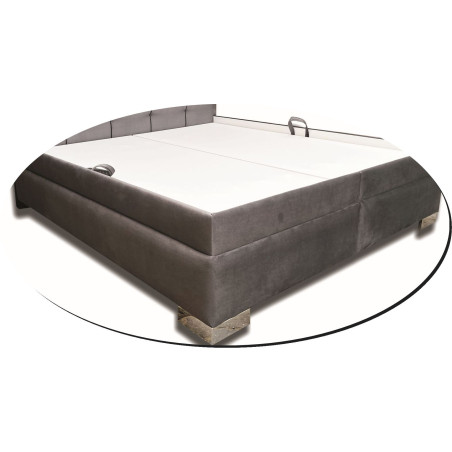 Celočalúnená posteľ, úložný priestor, záhlavie 115 cm,výška sedu 62 cm