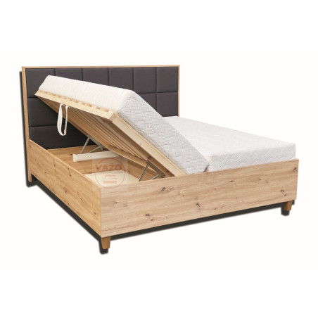 Posteľ TATIANA ( bez matracov, s roštmi a úložným priestorom)