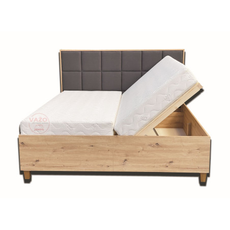 Posteľ TATIANA ( bez matracov, s roštmi a úložným priestorom)