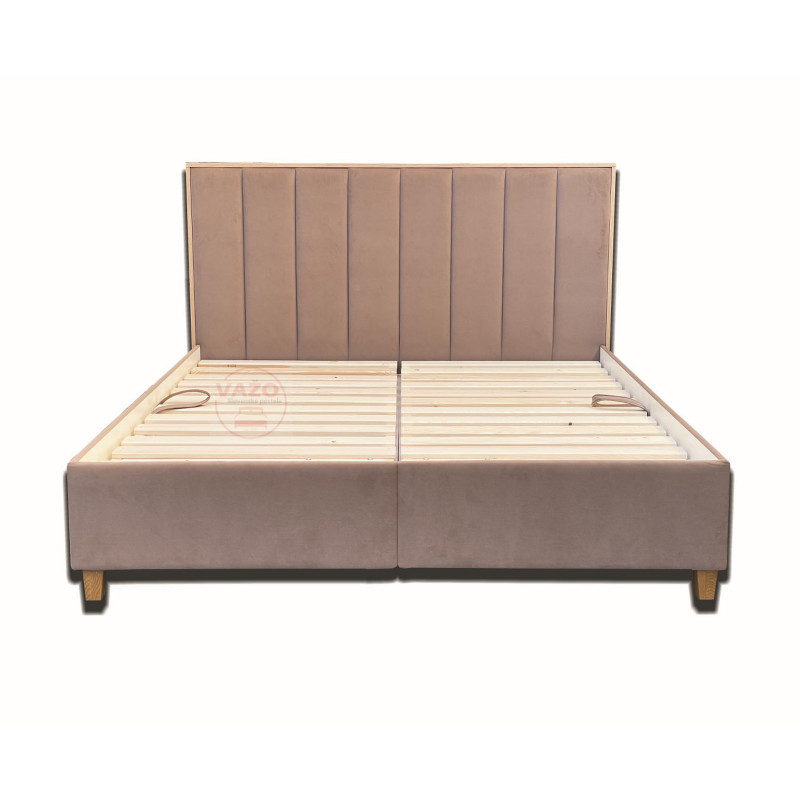 Posteľ NELA  (bez matracov, s roštmi a  úložným priestorom)