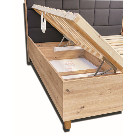 Posteľ TATIANA ( bez matracov, s roštmi a úložným priestorom)